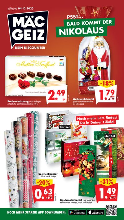 Angebote von Supermärkte in Regensburg | Mäc Geiz flugblatt in Mäc Geiz | 4.12.2023 - 10.12.2023