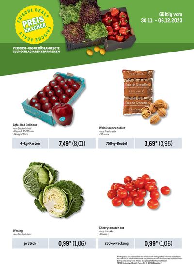 Angebote von Supermärkte in Berlin | Frische Deals - Preiskracher in Metro | 1.12.2023 - 6.12.2023