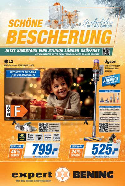 Angebote von Elektromärkte in Hamburg | Expert Bening flugblatt in Expert Bening | 4.12.2023 - 23.12.2023