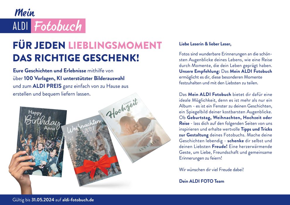 Aldi Süd Katalog in Spiesen-Elversberg | DEINE GLÜCKSMOMENTE VERDIENEN NUR DAS BESTE! | 12.12.2023 - 31.5.2024