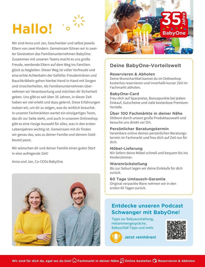 BabyOne Katalog in Bochum | BabyOne Prospekt | 28.12.2023 - 30.4.2024
