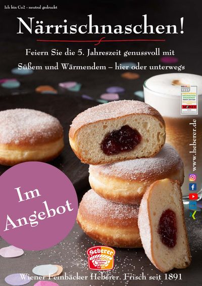 Angebote von Restaurants | IM ANGEBOTE in Heberer Bäcker | 23.1.2024 - 29.2.2024