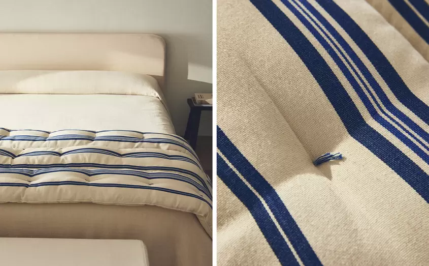 MATRATZENKISSEN AUS BAUMWOLLE MIT STREIFEN X TENSIRA für 199€ in Zara Home