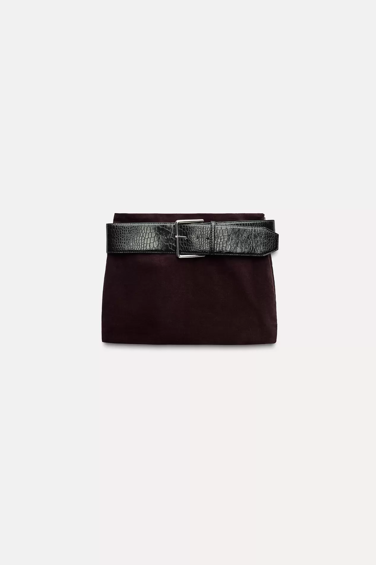 MINIROCK AUS SAMT MIT GÜRTEL für 39,95€ in Zara