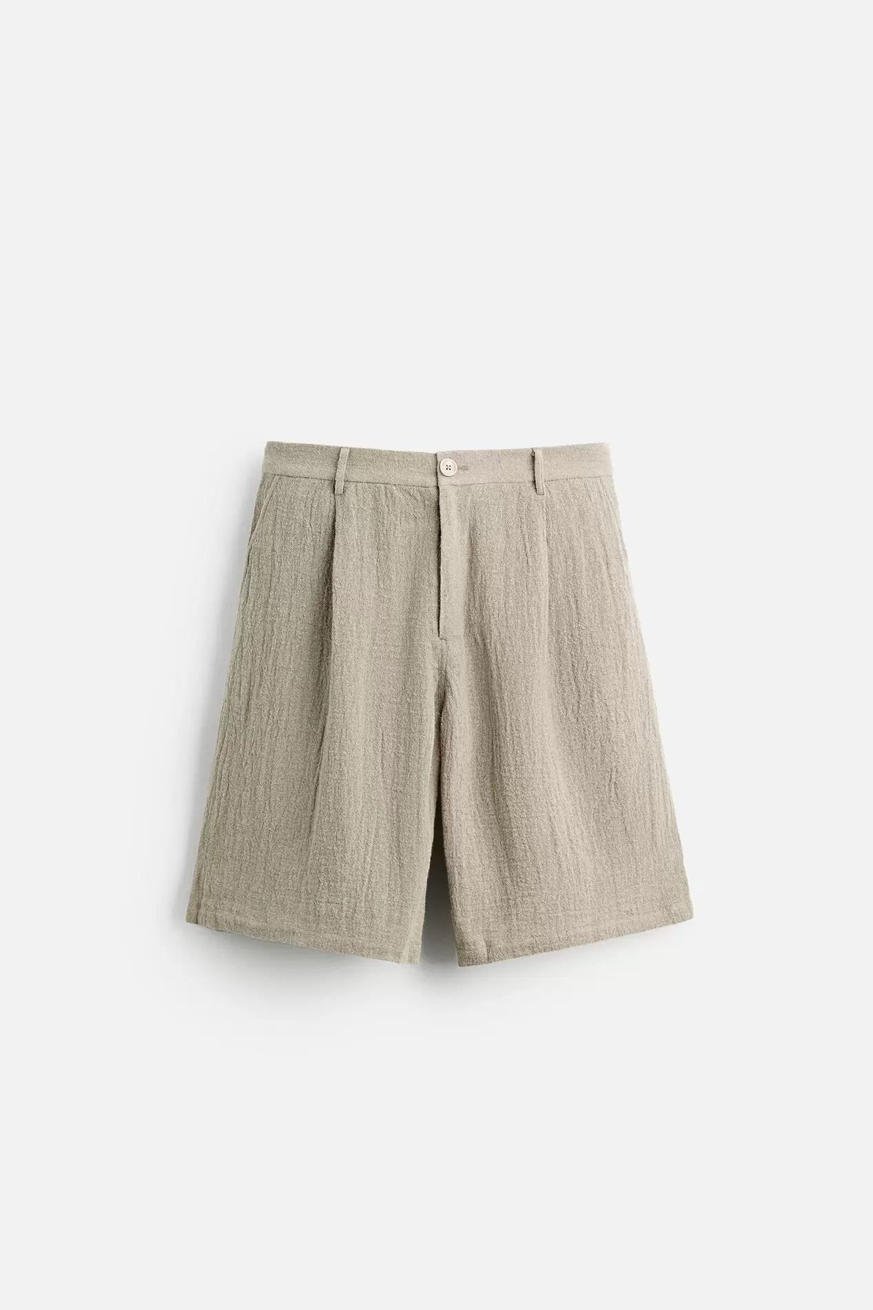 OVERSIZE-BERMUDASHORTS AUS REINEM LEINEN für 9,99€ in Zara