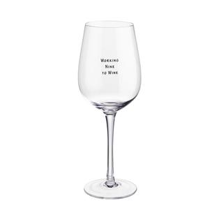 HAPPY HOUR Weinglas "Working Nine to Wine" 500ml für 6,99€ in Butlers