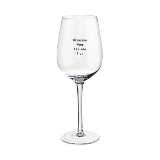 HAPPY HOUR Weinglas "Drinking Wine Feeling Fine" 500ml für 6,99€ in Butlers