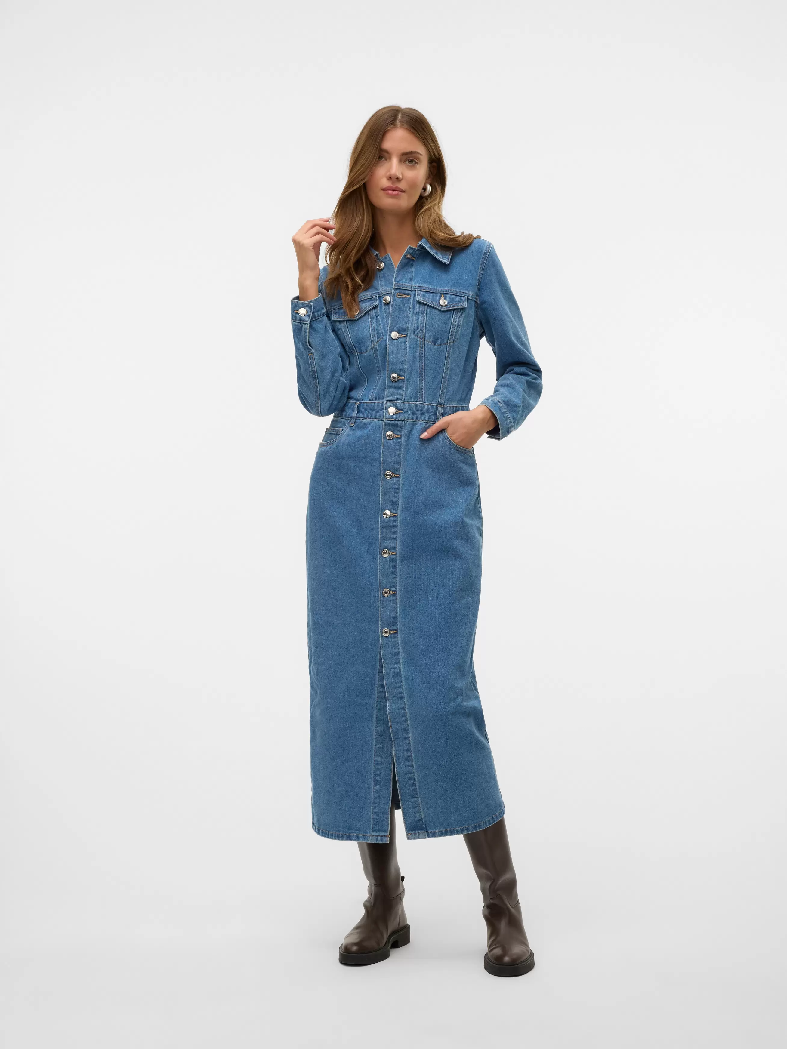 VMMILLIE Langes Kleid für 79,99€ in Vero Moda