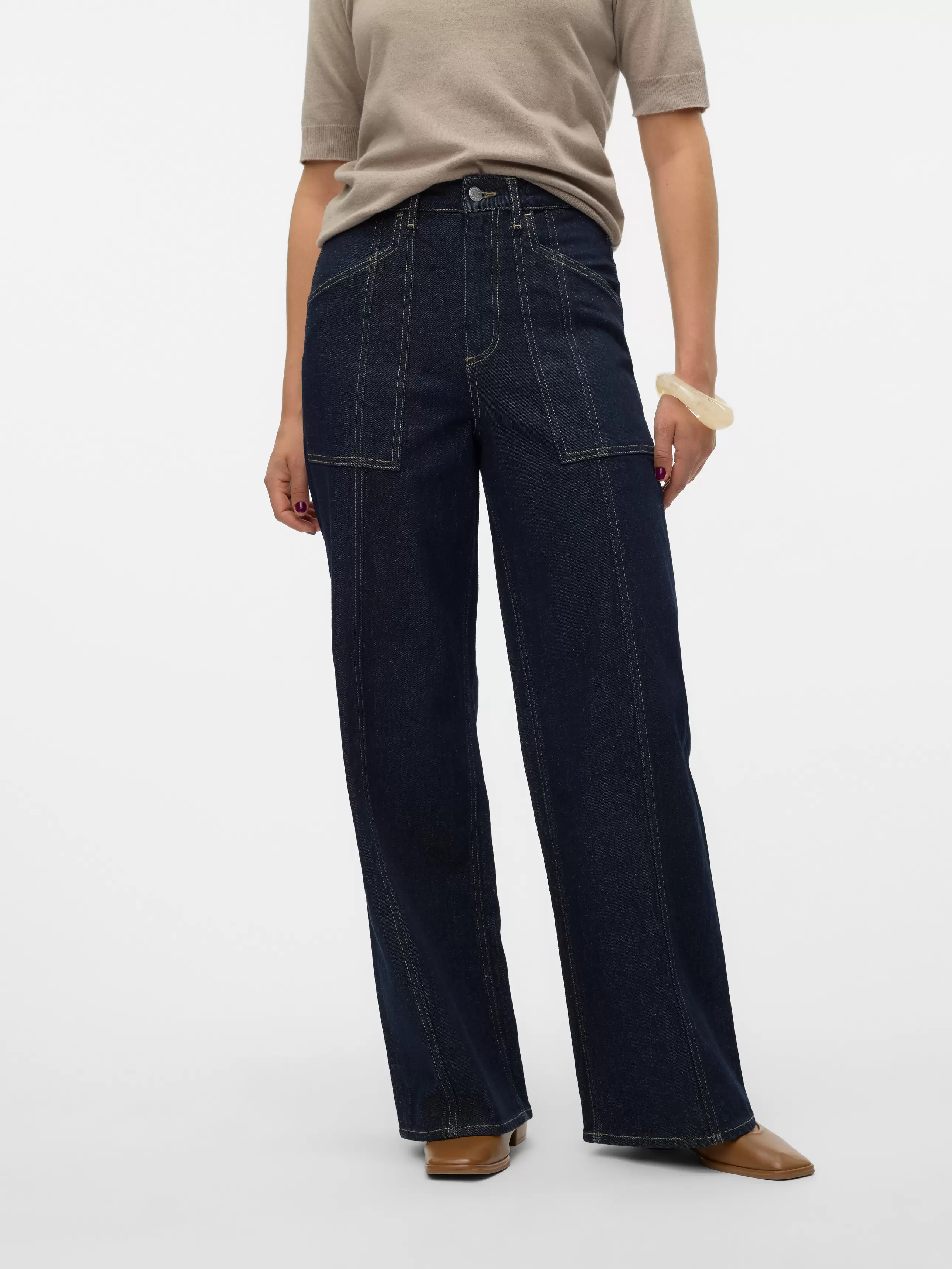 VMKATHY Super High Rise Weiter Beinschnitt Jeans für 59,99€ in Vero Moda