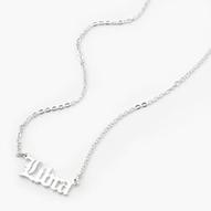 Silver-tone Gothic Zodiac Pendant Necklace - Libra für 4€ in Claire's