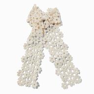 Ivory Floral Crochet Bow Hair Clip für 8€ in Claire's