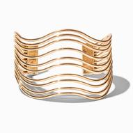 Gold-tone Wave Cuff Bracelet für 6€ in Claire's