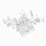 Silver Crystal Floral Spray Hair Comb für 6€ in Claire's