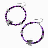 Purple Butterfly Friendship Bracelet 2" Drop Earrings für 4,99€ in Claire's
