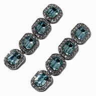 Light Blue Crystal 2.5" Linear Drop Earrings für 7,49€ in Claire's