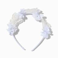 Claire's Club Special Occasion White Butterfly & Floral Headband für 3,99€ in Claire's
