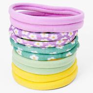Mixed Pastel Floral Rolled Hair Ties - 10 Pack für 3,2€ in Claire's