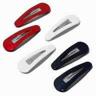 Red, White & Blue Snap Hair Clips - 6 Pack für 3,99€ in Claire's
