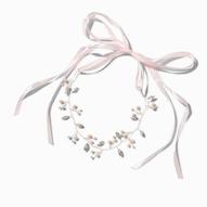 Rose Gold-tone Crystal Leaf & Pearl Headband für 8,99€ in Claire's