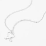 Silver-tone Arrow Heart Pendant Necklace für 2,99€ in Claire's