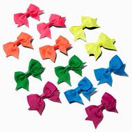 Claire's Club Neon Mini Hair Bow Clips - 12 Pack für 4€ in Claire's