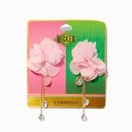 Wicked™ Claire's Exclusive Pink Rosette 3" Drop Earrings für 9,99€ in Claire's