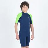YULEX100 Surfanzug Shorty Surfen Kinder 1,5 mm blau/grün für 19,99€ in Decathlon