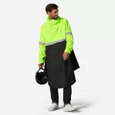 Fahrrad Regenponcho City 560 Sichtbarkeit Tag und Nacht schwarz/neongelb für 44,99€ in Decathlon