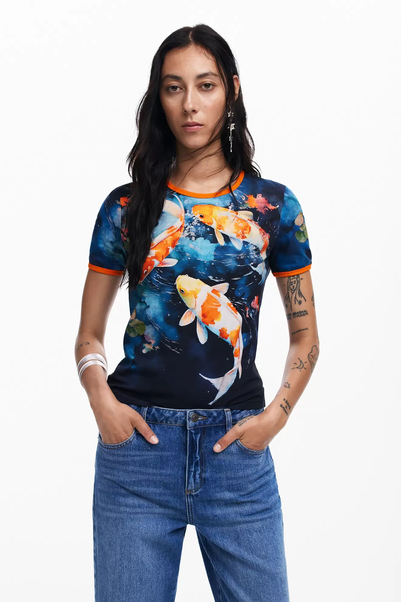 Koi-T-Shirt für 41,96€ in Desigual