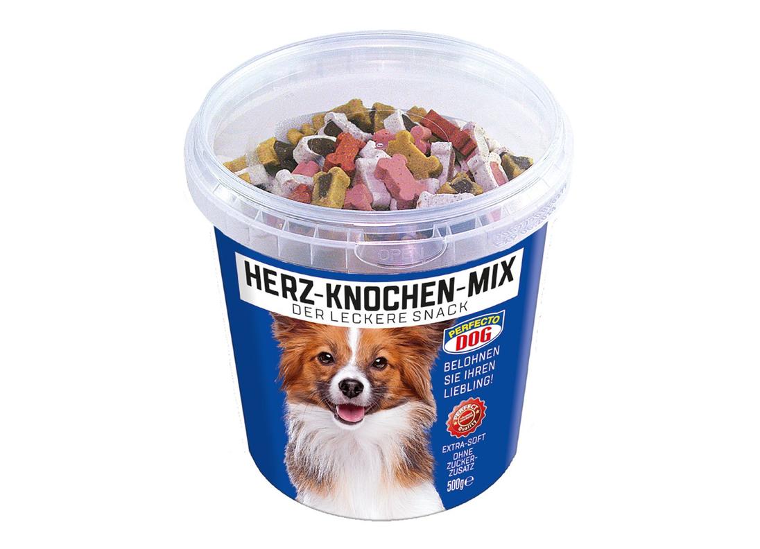 Perfecto Dog Herz-Knochen-Mix 500g für 3,68€ in Thomas Philipps