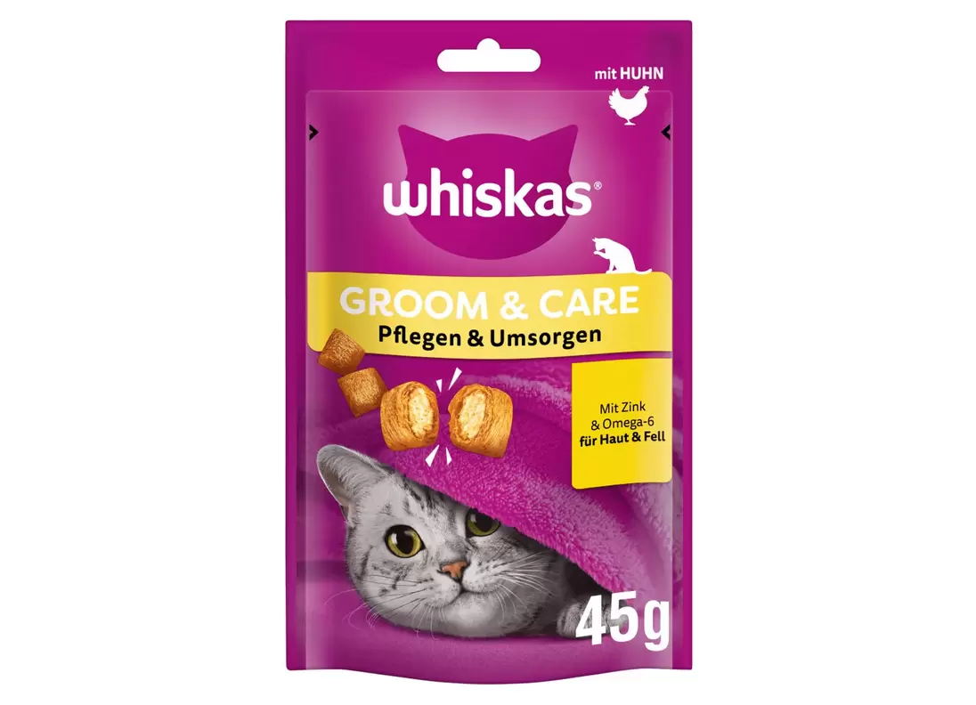 Whiskas Katzensnack für Haut & Fell mit Huhn 45g für 0,99€ in Thomas Philipps