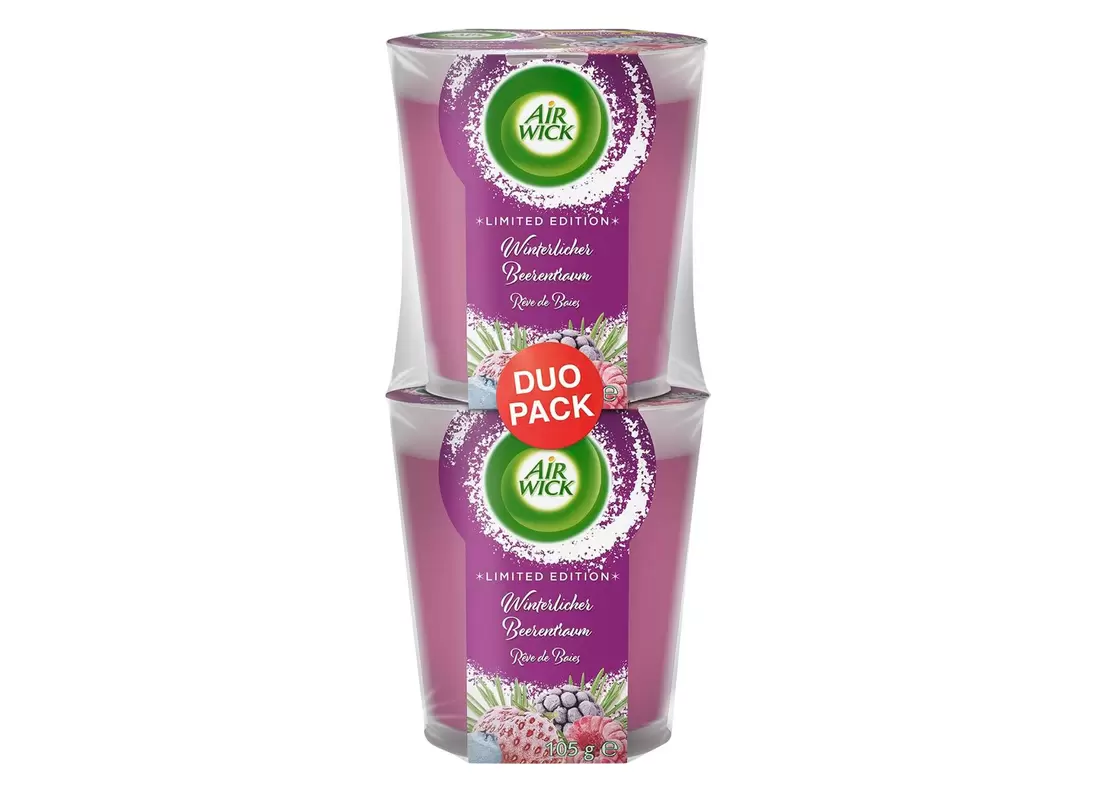 Air Wick Wohlfühl-Duftkerze Duo Winterlicher Beerentraum 2x105g für 3,98€ in Thomas Philipps