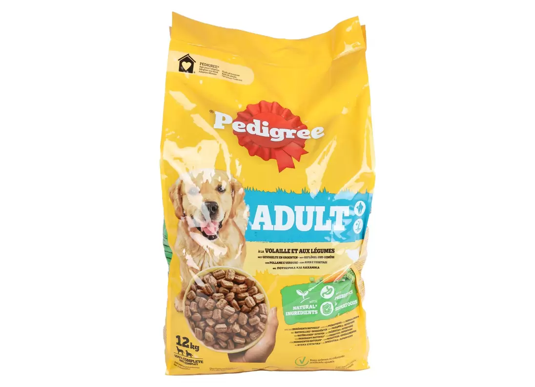 Pedigree Adult mit Geflügel und Gemüse 12kg Trockenfutter für 29,99€ in Thomas Philipps