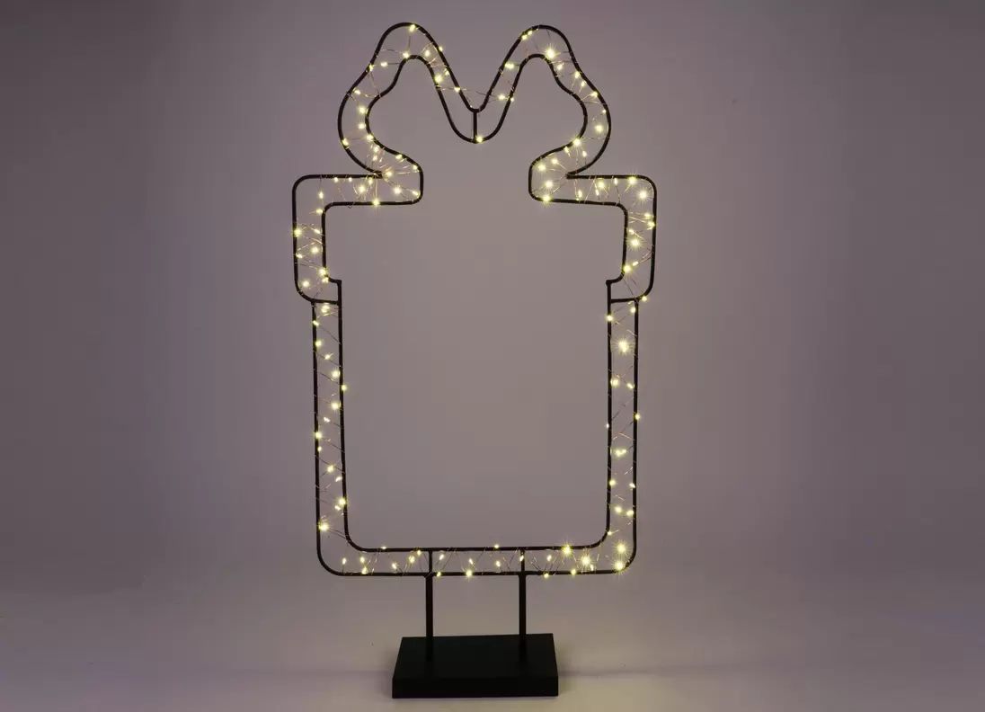 Mittelgroße LED-Metalldeko mit Timer 60cm LEDs Warmweiß Geschenk für 12,99€ in Thomas Philipps