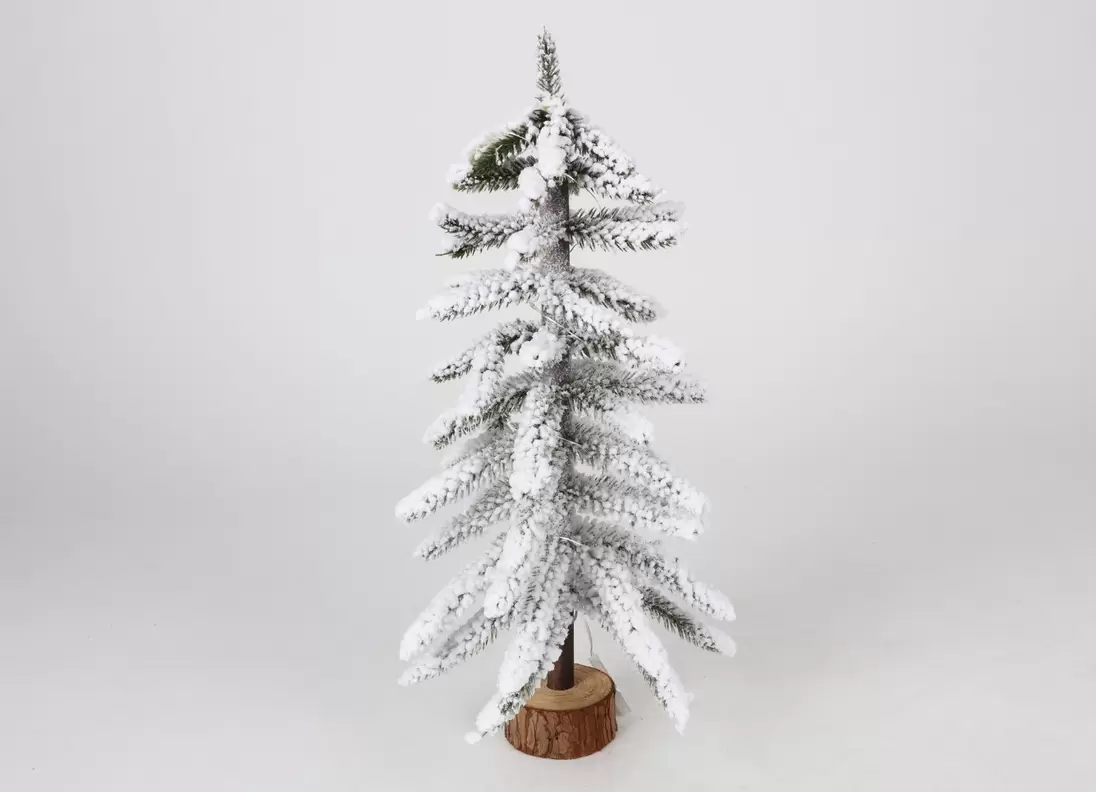 Verschneiter Deko-Tannenbaum mit 15 LEDs 40cm Warmweiß für 5,99€ in Thomas Philipps