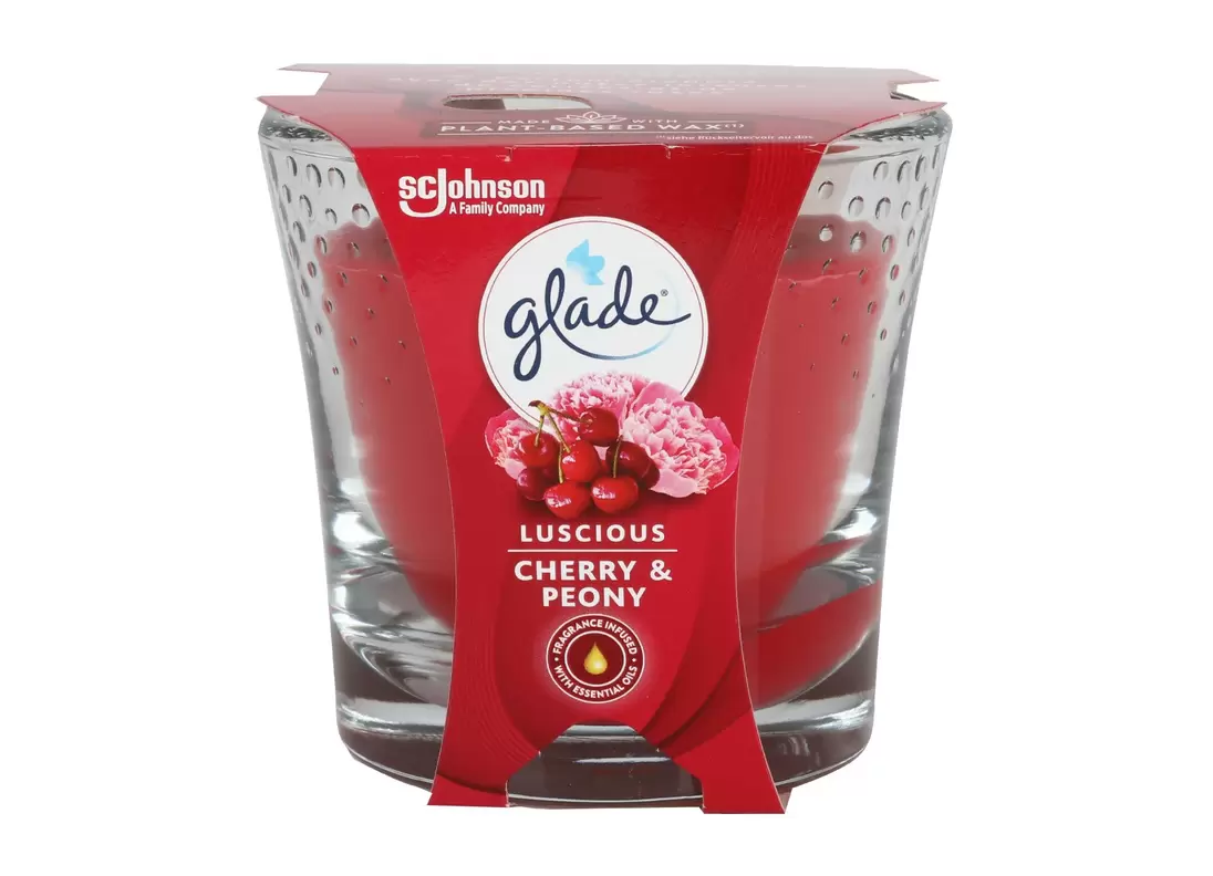 Glade Duftkerze Cherry & Peony 129g für 2,49€ in Thomas Philipps