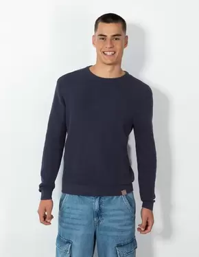 Strickpullover - Waffelstruktur für 25,99€ in Takko Fashion