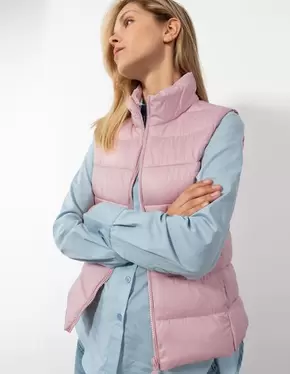 Steppweste - Stehkragen - rosa für 17,99€ in Takko Fashion