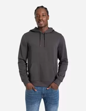 Hoodie - Regular Fit - dunkelgrau für 12,99€ in Takko Fashion