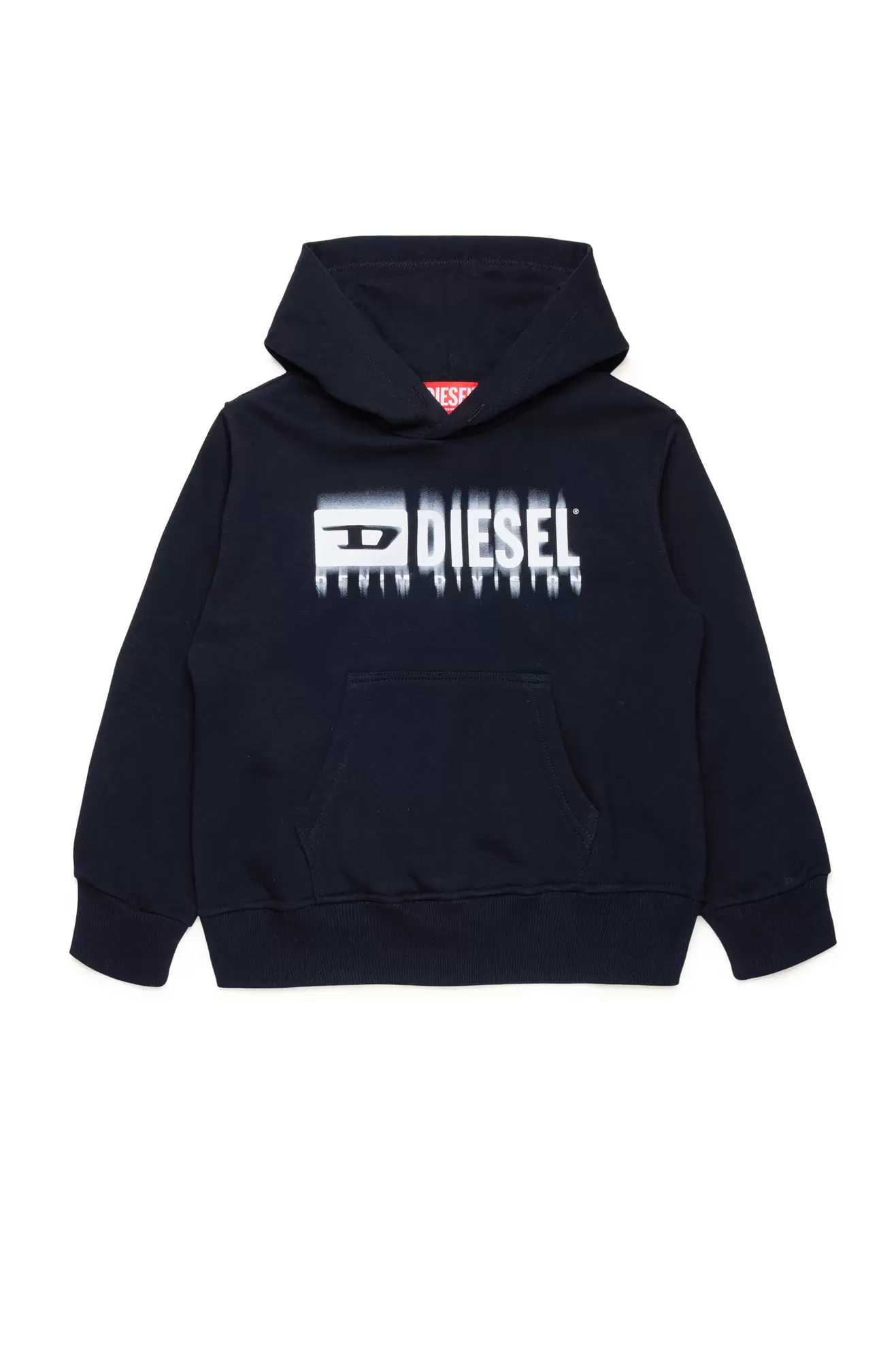 Hoodie mit verschmiertem Logo für 90€ in Diesel