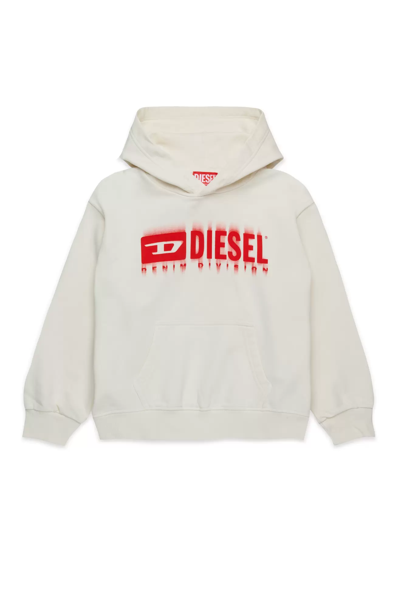 Hoodie mit verschmiertem Logo für 90€ in Diesel