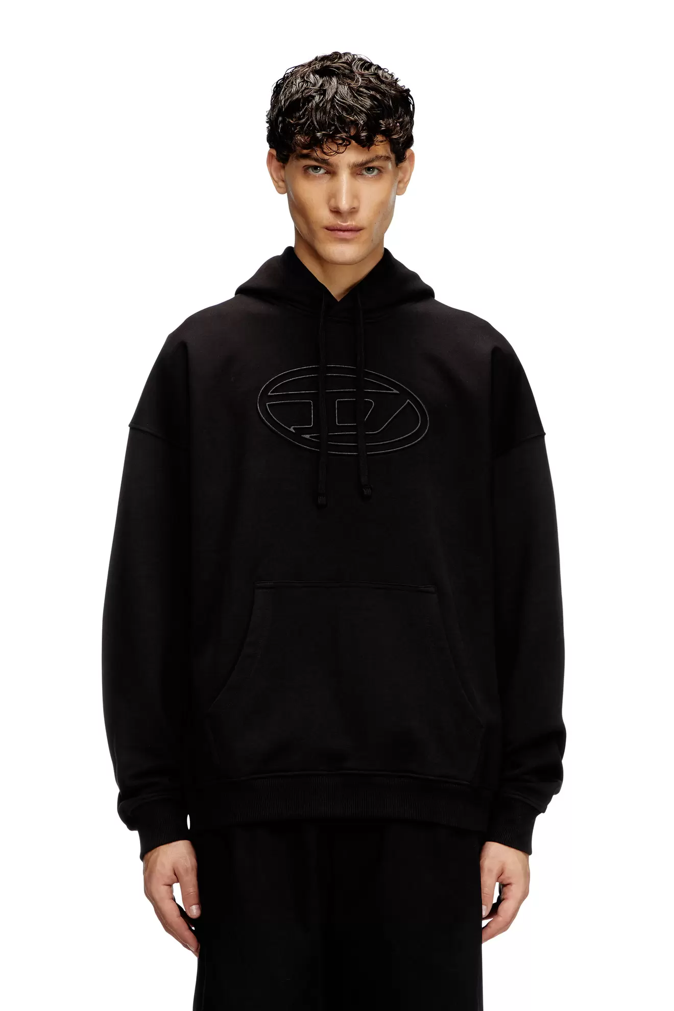 Hoodie mit Oval D-Prägung für 195€ in Diesel