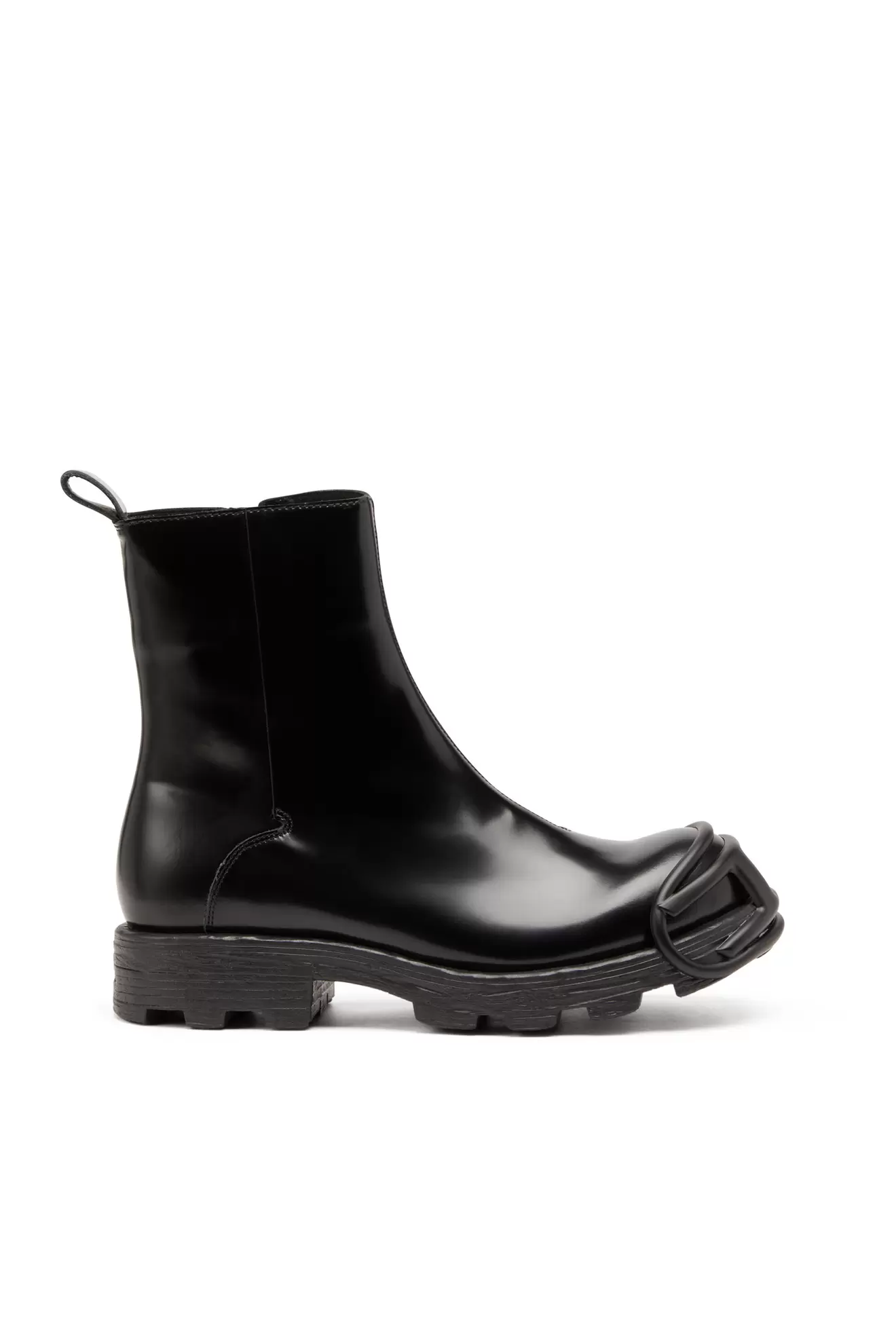 D-Hammer-Chelsea Boots aus Leder mit Oval D-Zehenkappe für 550€ in Diesel