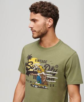 LA T-Shirt mit Grafik für 44,99€ in Superdry