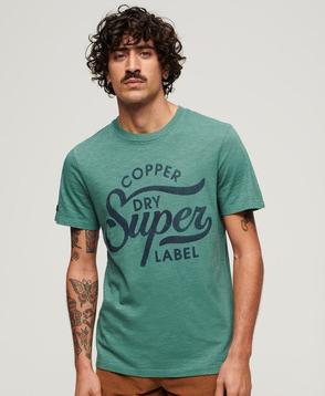 Copper Label T-Shirt mit Schriftzug für 22,5€ in Superdry
