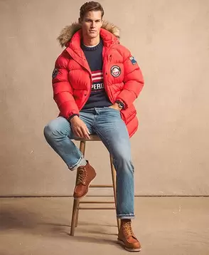 Langer Everest Baffled Parka für 249,99€ in Superdry