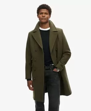 The Merchant Store - Langer Wollmantel für 299,99€ in Superdry