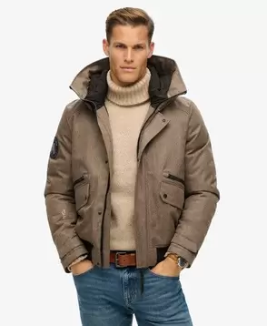 Wattierte City Tweed-Bomberjacke für 189,99€ in Superdry