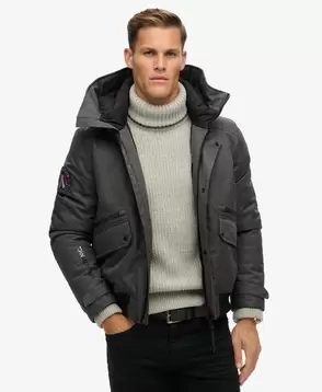 Wattierte City Tweed-Bomberjacke für 179,99€ in Superdry