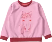 Sweatshirt mit Pferde-Motiv, rosa, Gr. 104 für 6,9€ in dm